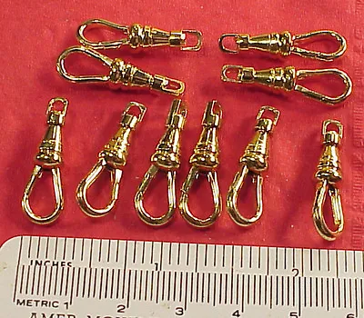 Large YELLOW Swivels- Pocket Watch Chains TEN Pieces 10 • $19.99