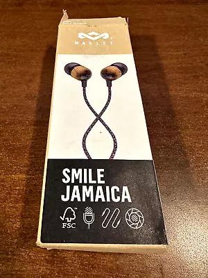 House Of Marley Smile Jamaica Wired Earphones With Microphone New Black • $16.62