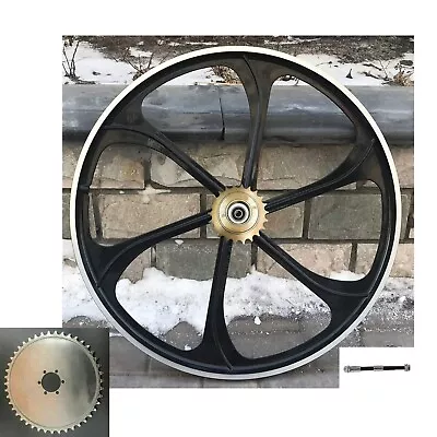 CDHPOWER 26  Rear Mag Wheel Rim & 22T Flywheel & 44T Sprocket-Motorized Bicycle • $103.29