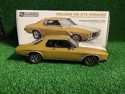 $269.99 • Buy 1 18 Classic Carlectables Holden HQ GTS Monaro Sunburst Metallic/White Stripes