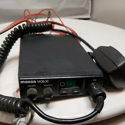 Maxon MCB-30 40 Channel CB Radio With Microphone Tested Working! • $26.32