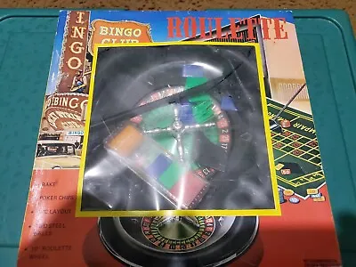 Vintage Roulette Wheel 8” Hard Plastic/Metal - Two Balls • $15.99