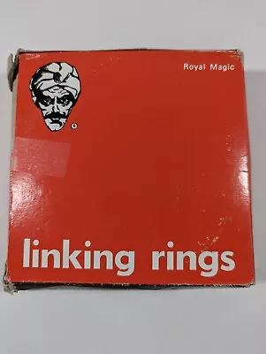 £7.84 • Buy Vintage Royal Magic Set Linking Rings Magic Trick Metal 4 3/4 Inch Ring