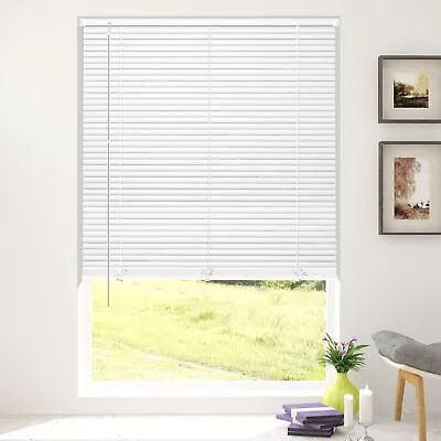 Vinyl Venetian Blinds For Windows Cordless Horizontal Window Blinds And Shades • $23.99