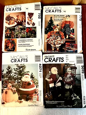 Lot Of 4 Vintage McCall's Christmas Patterns#7867 4271 5019 7773 Uncut • $11.48