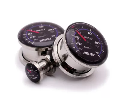 Pair Of Screw On Sweet Gauges Picture Plugs Gauges 16g Thru 1 Inch • $11.99