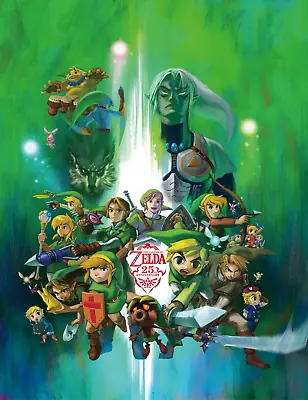 The Legend Of Zelda 25th Anniversary Poster • $17.60