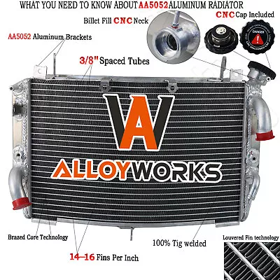 Aluminum Motorcycle Radiator Fit Yamaha YZF R1 2009-2014 2010 2011 2012 2013 • $69