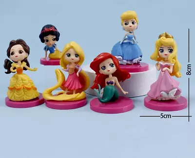 Princess Girls Cake Toppers Figures Kids Birthday Decoration Movie Fairy Queen • £11.99