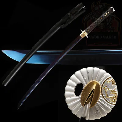 Clay Temperped T10 Steel Purple Blade Japanese Samurai Sword Katana Razor Sharp • $99.99