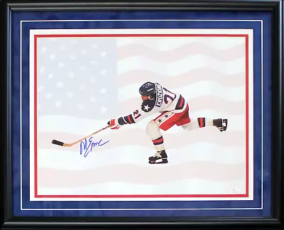 Mike Eruzione Autographed Framed 16x20 Photo (JSA) • $163