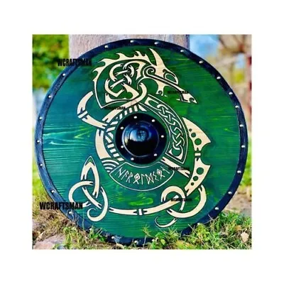 £119.99 • Buy Medieval Viking Shield, Shield Viking Wall Art Gift For Him/ Her Vikings Shield