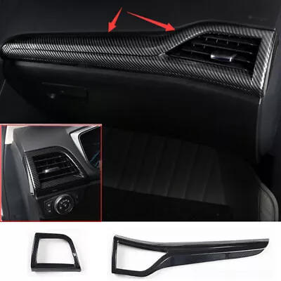 Carbon Fiber ABS Console L&R Air Outlet Vent Trim For Ford Fusion Mondeo 13-20 • $44.71