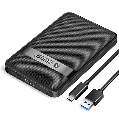 ORICO Hard Drive Enclosure 2.5In USB 3.0/Type-C SATA Case External Caddy HDD SSD • £5.89