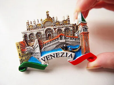 Venice Italy Southern Europe Tourism Travel Souvenir 3D Resin Fridge Magnet H3 • $5.99