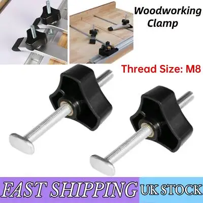 M8 Quick Acting Hold Down Clamp T-track Miter Slot Clamp Woodworking Tool UK • £6.57