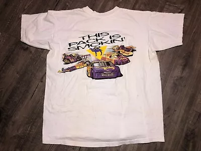 VTG Camel Powered This Pack Is Smokin' Pocket Front Single Stitch T-Shirt XL • $19.99