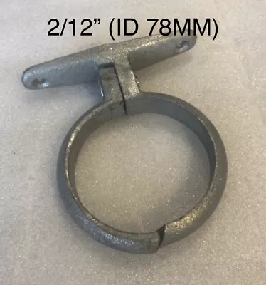 2 PACK 2/12” Malleable Iron SCREW ON Bracket-GalvanisedPipe Clips- School Boar • £10.98