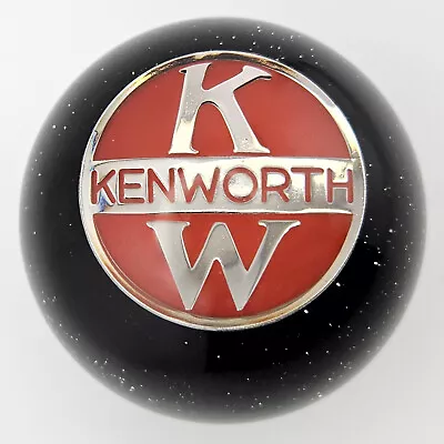 Black Glitter Vintage Roadway Style Ball KW Kenworth Semi Shift Knob W900 Diesel • $75