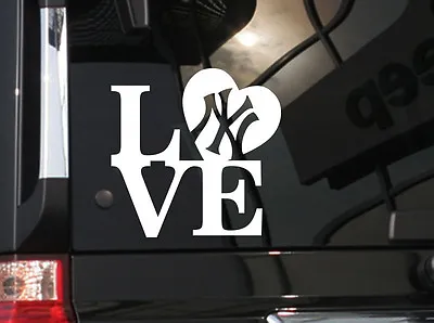 I Love New York Yankees Baseball  Vinyl Car Decal Sticker 5.5 (w) • $3.95