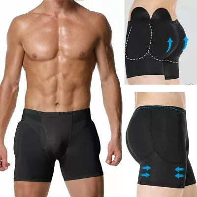 Men Hips Butt Lifter Enhancer Briefs Padded Briefs Underwear Shaper Shorts Pants • £6.79