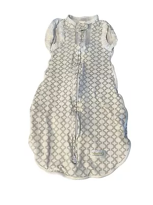 $9 • Buy Woombie Convertible Sleep Sack Arms In/Out Baby Swaddle 3-6m  14-19lb White Gray