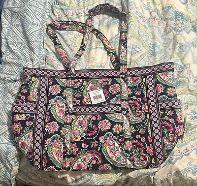 Rare Vera Bradley Petal Paisley Get Carried Away XL Tote EUC • $75.99