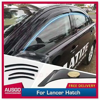 AUSGO Weather Shields For Mitsubishi Lancer CJ Sedan / Hatch 2007-Onwards • $60.71