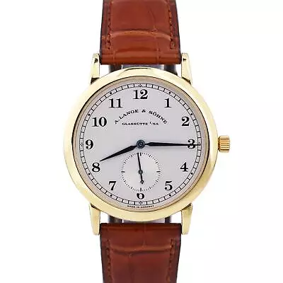 A. Lange & Sohne 1815 18k Yellow Gold Silver 36mm 206.021 Manual Watch BOX • $14493.41