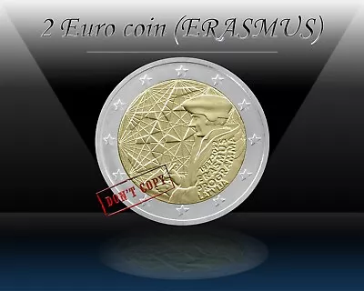 LATVIA 2 EURO 2022 (ERASMUS PROGRAMME) 2 Euro Commemorative Coin * UNC • $4.49