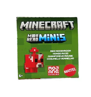 Minecraft Toys Mob Head Minis Figures - Red Mooshroom • $10.99