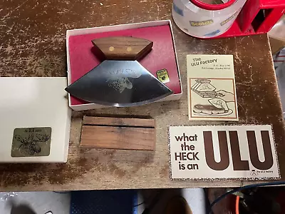 Vintage NOS Alaska ULU Knife With Box & Stand & Paperwork • $28