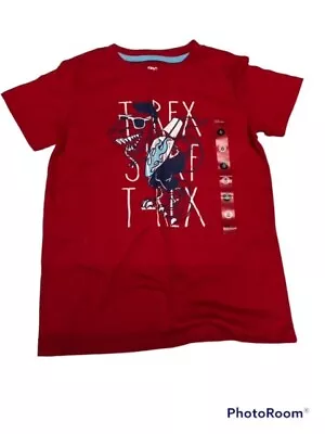 New Boy Epic Thread T Rex Motif Red T Shirt Size 6 • $10
