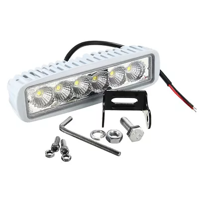 For Boat Flood Light Bar 12V 6 LED Marine Spreader Deck Mast Work Lights White • $18.99