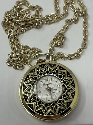 Vintage Lucerne Pendant Watch Women Swiss Made Manual Wind Mechanical  24  • $19