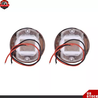 Boat Round 6-LED Cabin Deck Courtesy Light Stern Transom Lights NEW 2Pcs Marine • $10