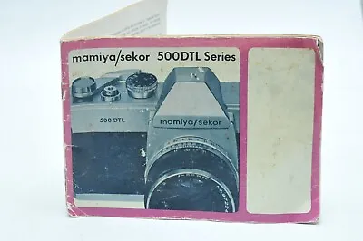 Mamiya Sekor 500DTL 35mm Film Camera Instruction Manual / User's  Guide • $7.99