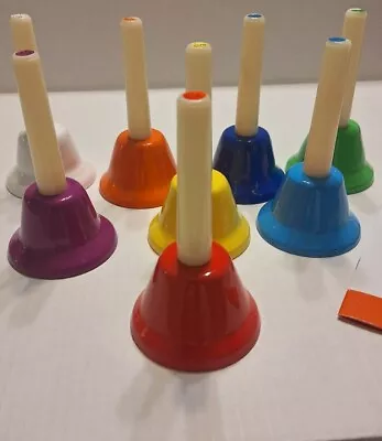 8 Note Hand Bells For Kids Musical Handbells Set Colorful Hand Bells  • $24.50