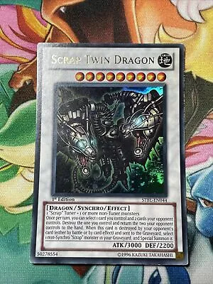 YUGIOH SCRAP TWIN DRAGON STBL-EN044 1ST Edition Ed ULTRA Rare Synchro Effect • £7.99