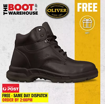 Oliver Kings Work Boots 15434 'Black' Lace-up Steel Toe Safety. New! • $82.95