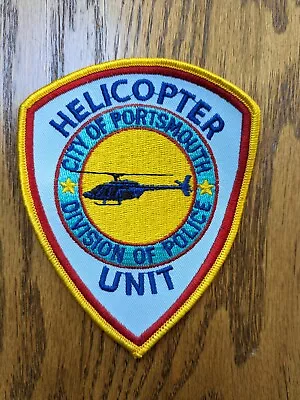 City Of Portsmouth Virginia Police Aviation (Helicopter) Patch - New • $9