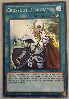 YuGiOh Crossout Designator Prismatic Secret Rare MP22-EN265 1st Ed M/NM • $17