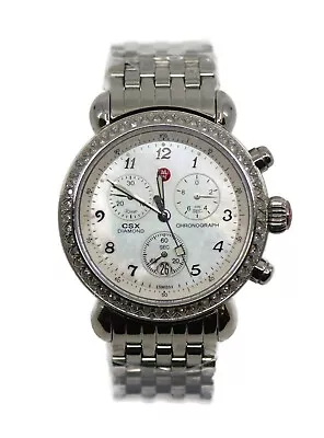 Michele CSX Diamond Chronograph Stainless Steel Watch • $600