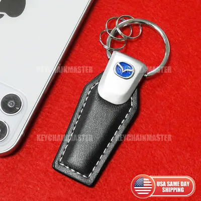Mazda Speed Sport Leather Car Home Key Nameplate Keychain Ring Strap Decorate • $14.99