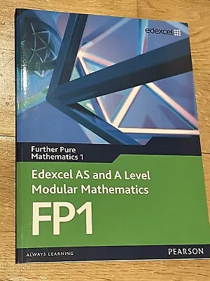 Edexcel A Level Further Maths Textbook FP1 Pure Pearson BRAND NEW Keith Pledger • £15.99