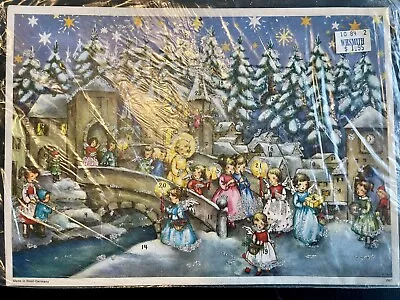 Vintage Korsch Verlag Muchen Christmas Advent Calendar Germany  12 X 8  -Bridge • $9.99