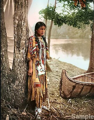 £4.20 • Buy Native American Indian Portrait Minnehaha 1897 Photo 10x8 Print Picture