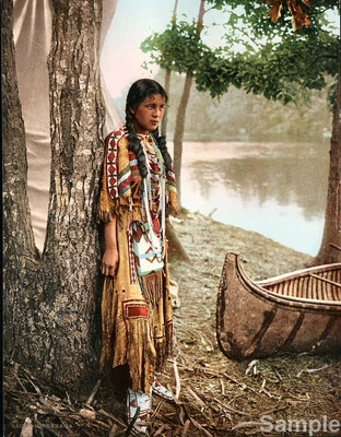 Native American Indian Portrait Minnehaha 1897 Photo 10x8 Print Picture • £4.50