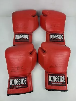 Vintage Ringside Red Boxing Gloves Leather 14oz Pair Lot Of 2 Pairs • $49.97