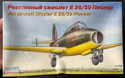 Eastern Express Gloster E 28/39 Pioneer Jet Aircraft 72259 1/72 FS NEW Model Kit • $14.88
